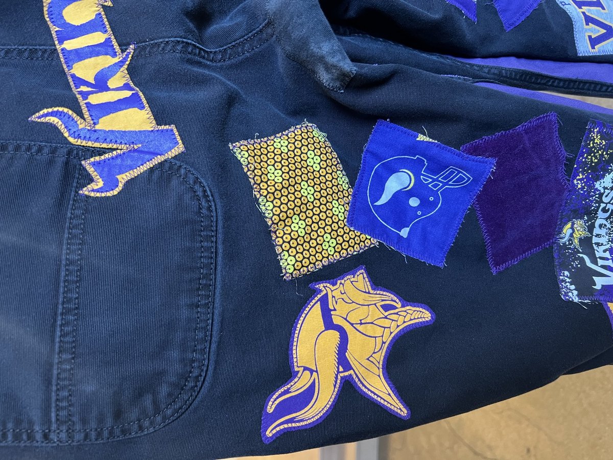 Vikings collage game day jeans