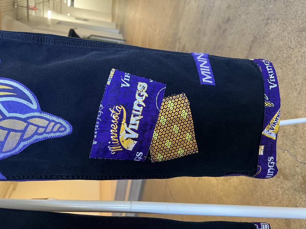 Vikings collage game day jeans