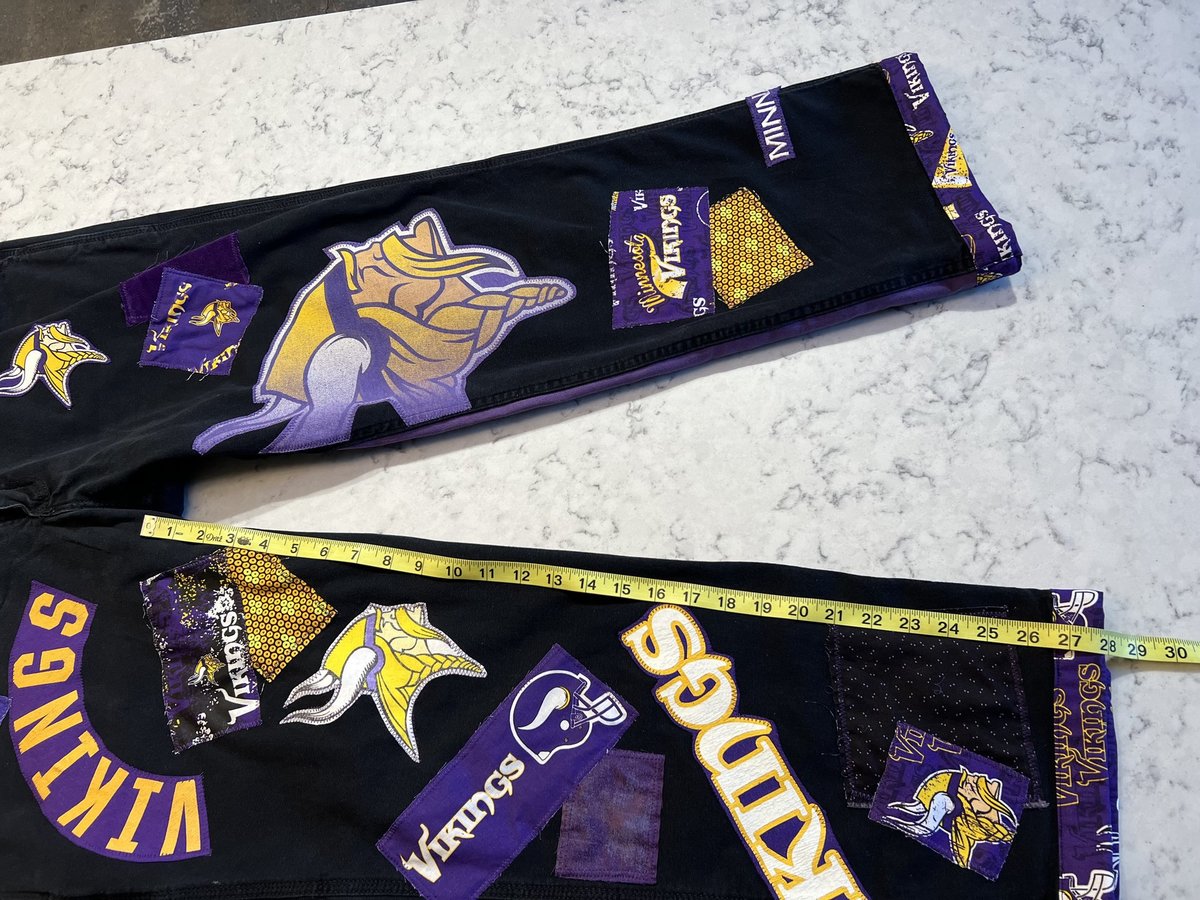 Vikings collage game day jeans