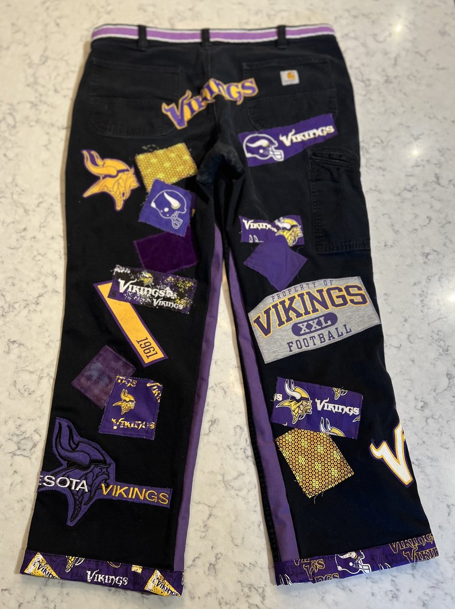 Vikings collage game day jeans