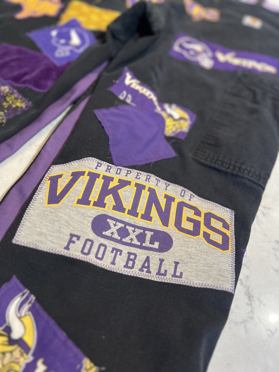 Vikings collage game day jeans