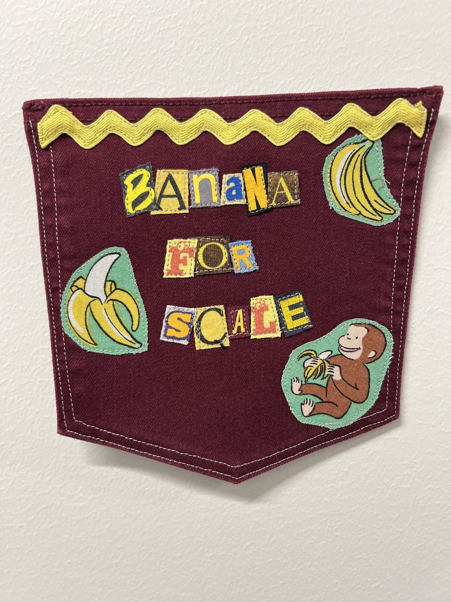 Banana collage patch