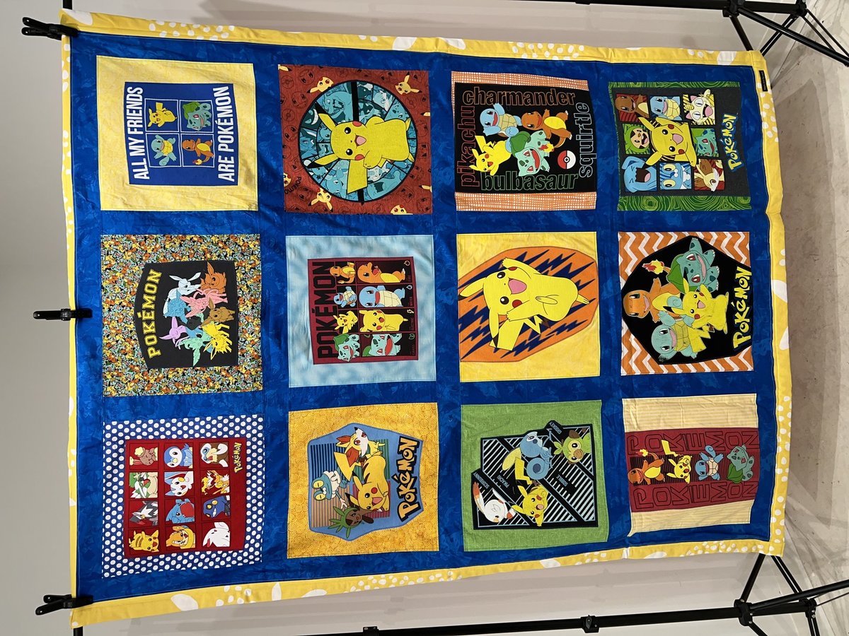 Pokemon tshirt blanket