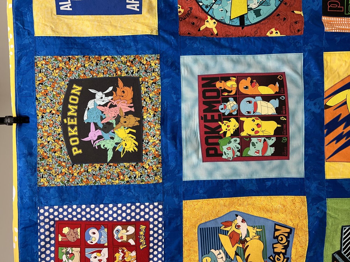 Pokemon tshirt blanket
