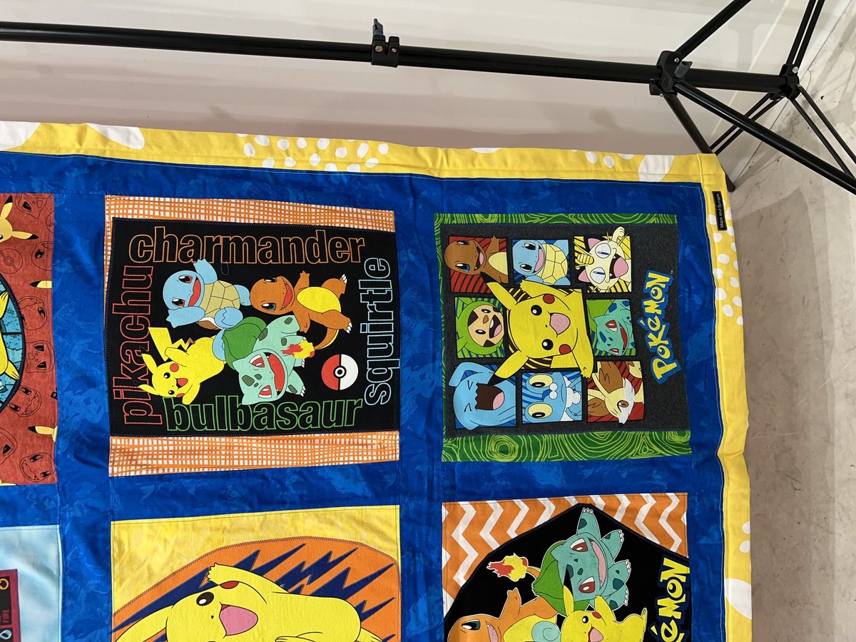 Pokemon tshirt blanket