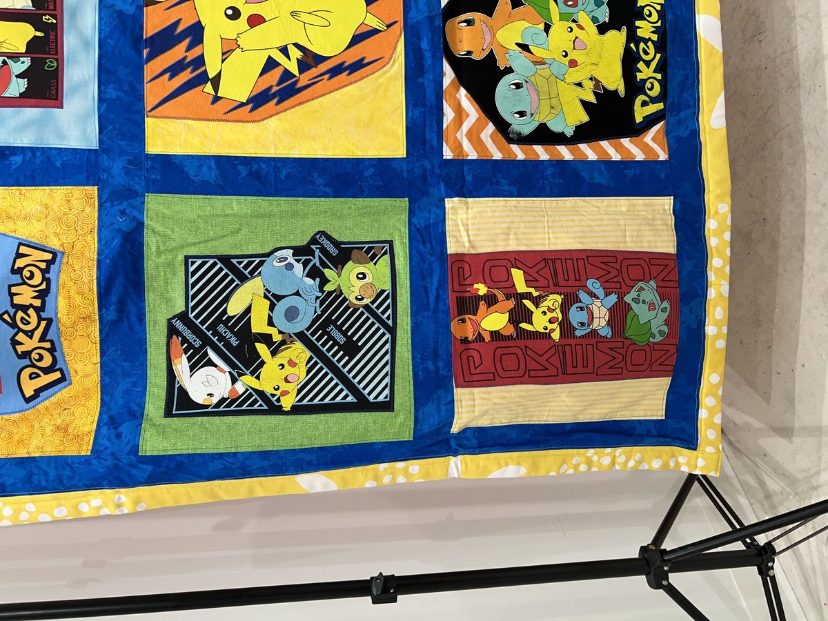 Pokemon tshirt blanket