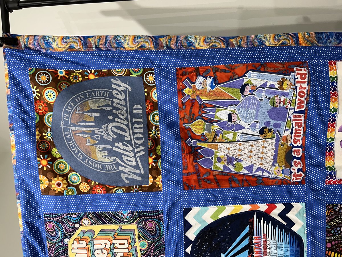 Disney World tshirt blanket