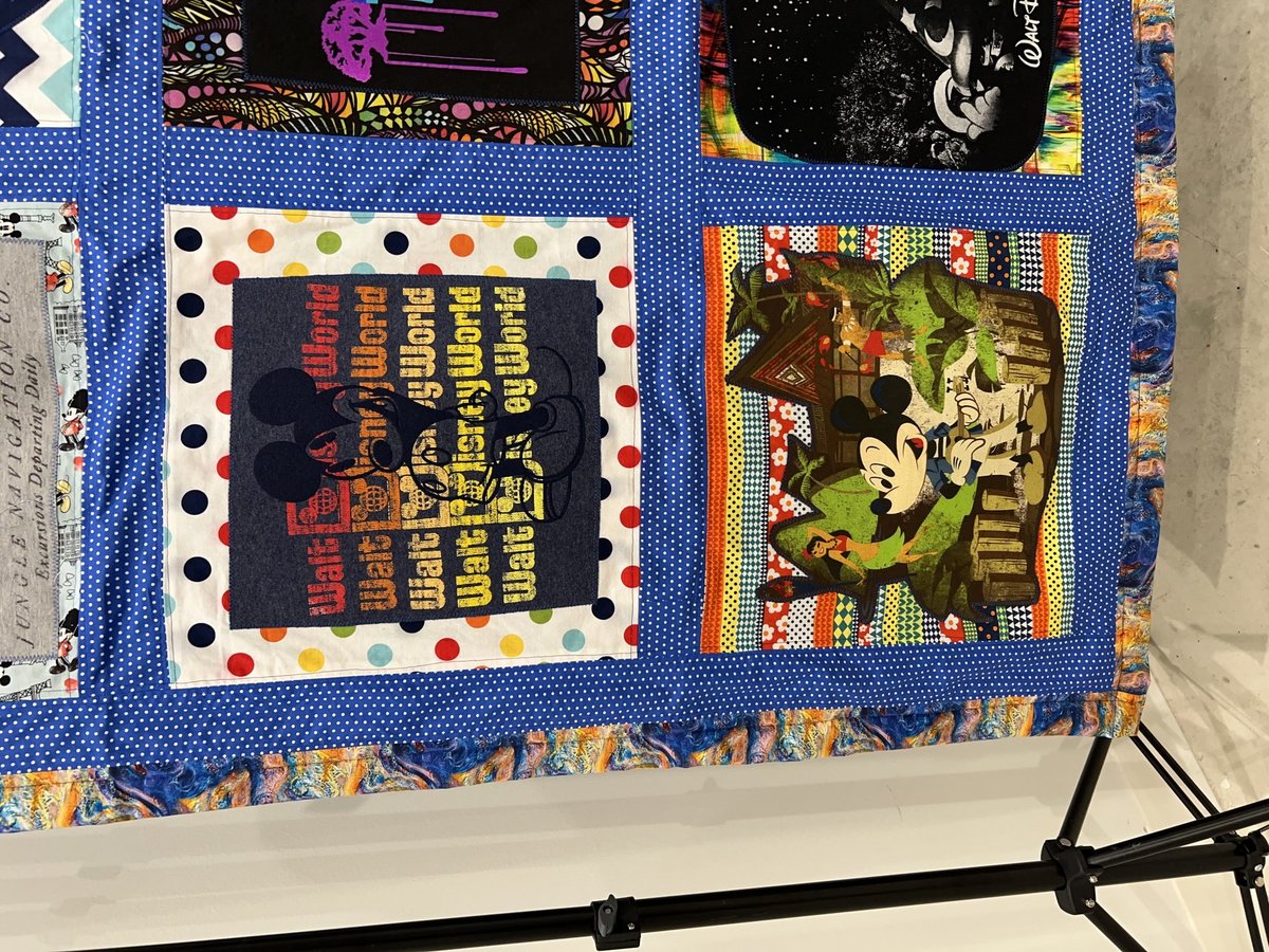 Disney World tshirt blanket