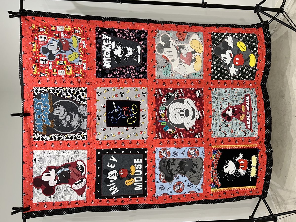 Mickey Mouse tshirt blanket