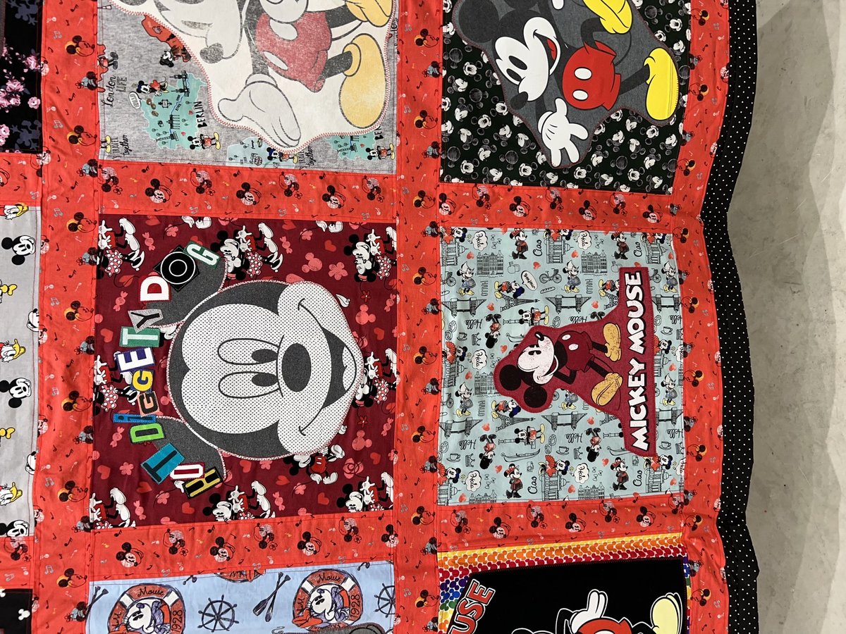 Mickey Mouse tshirt blanket