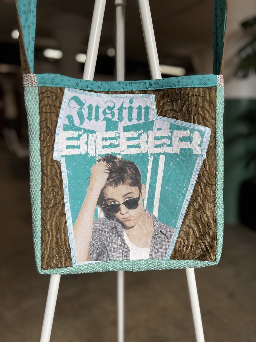 Justin Bieber tshirt crossbody bag 