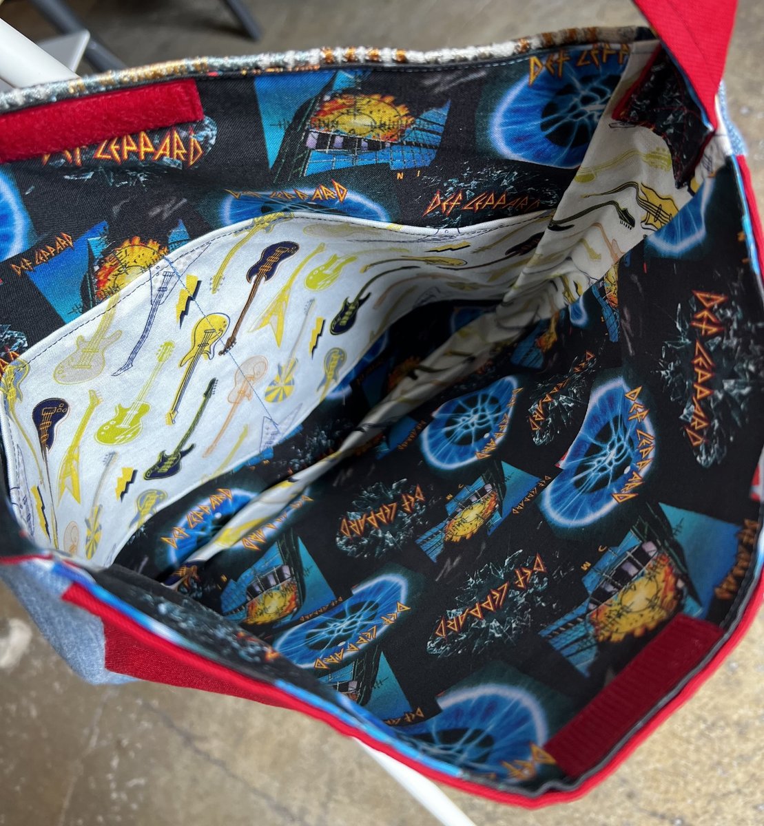 Def Leppard Tshirt crossbody bag 