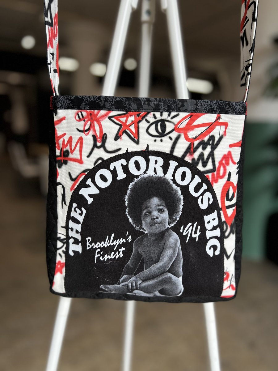 Notorious BIG tshirt crossbody bag 