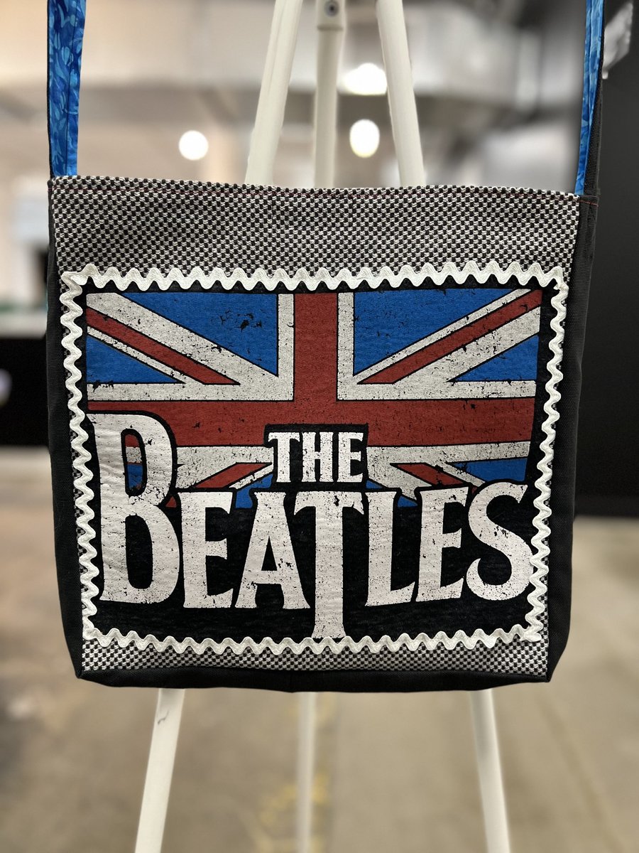 Beatles flag Tshirt crossbody bag