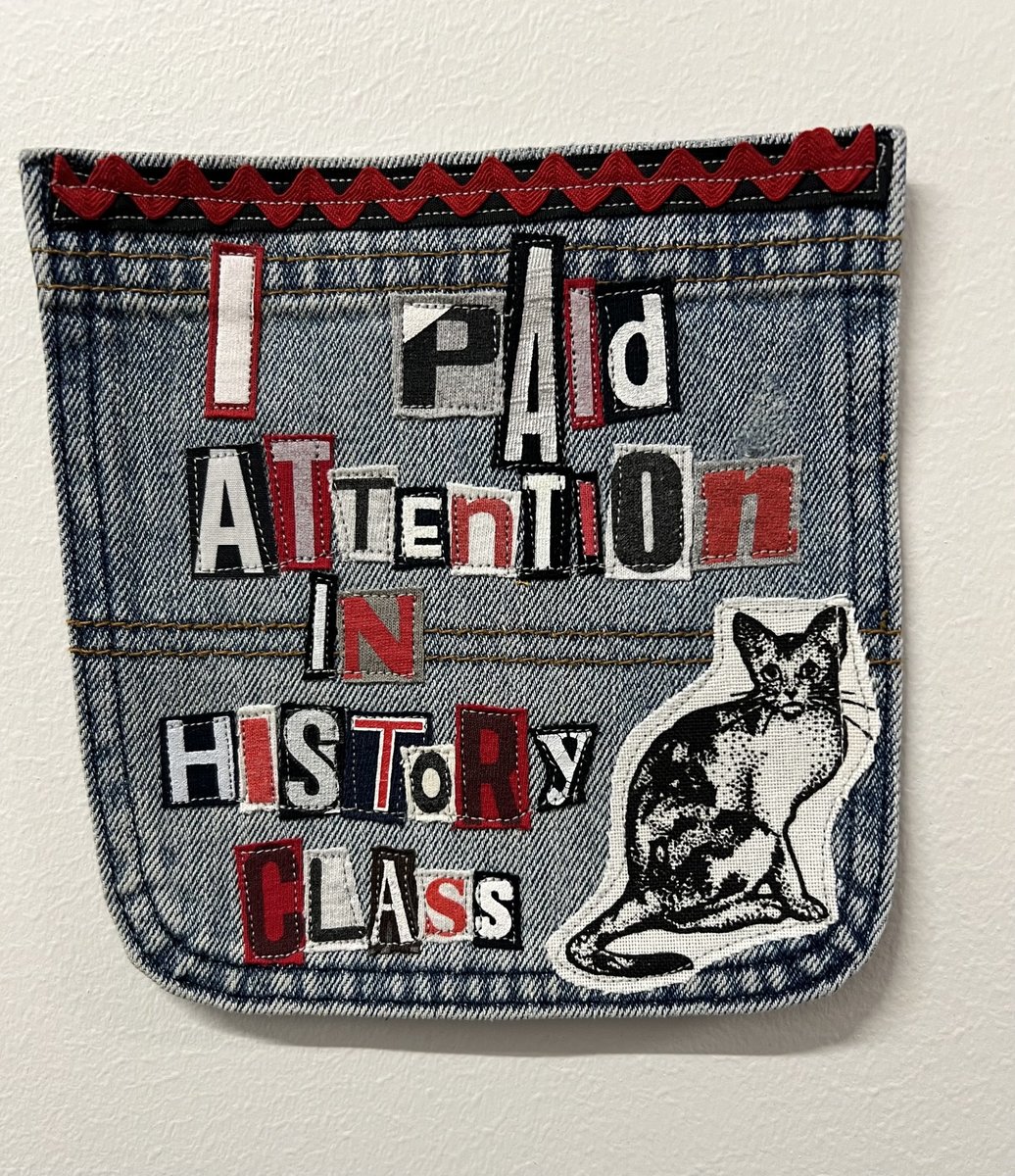 History class art collage patch