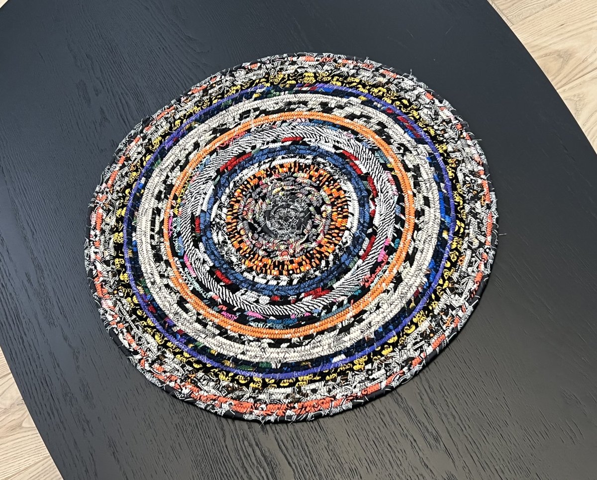 Halloween fabrics rug