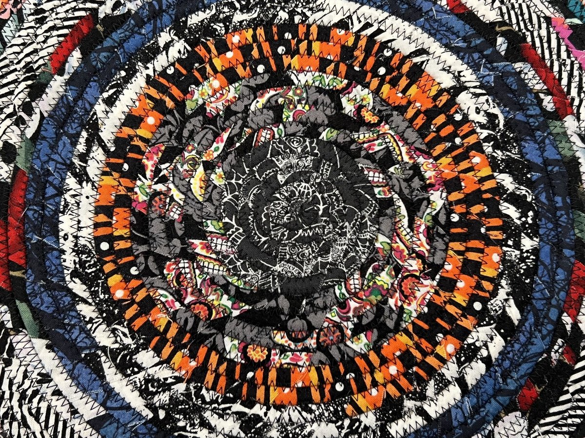 Halloween fabrics rug
