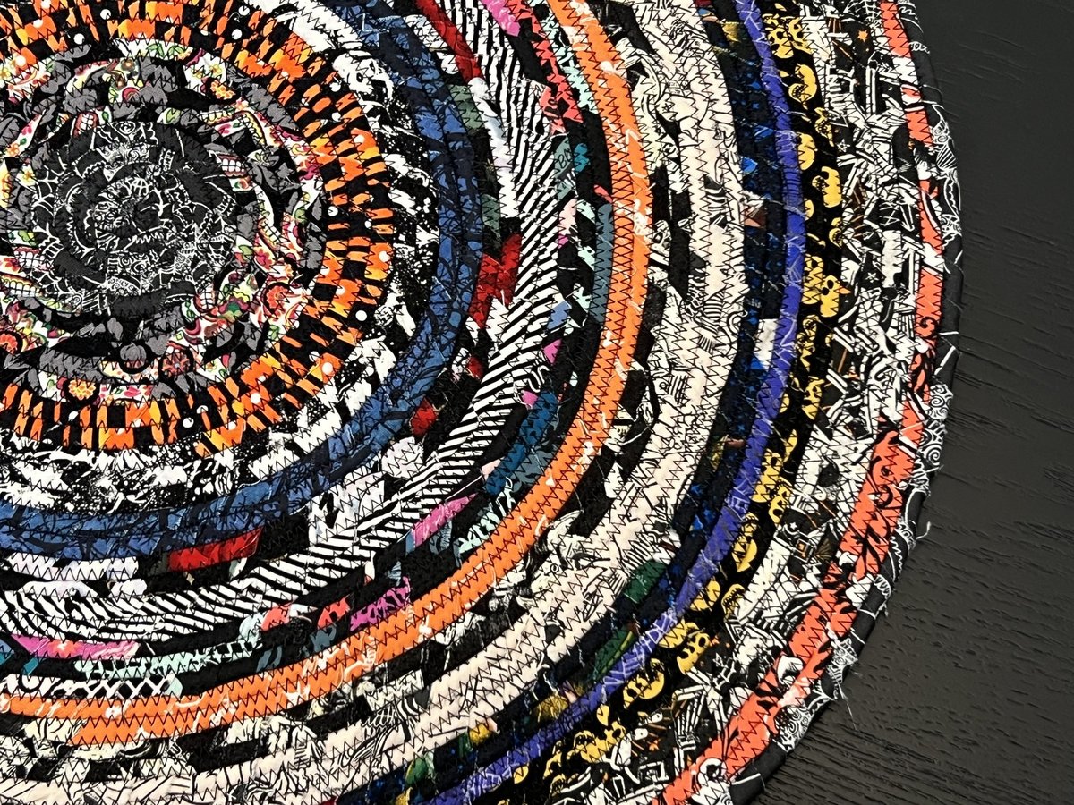 Halloween fabrics rug