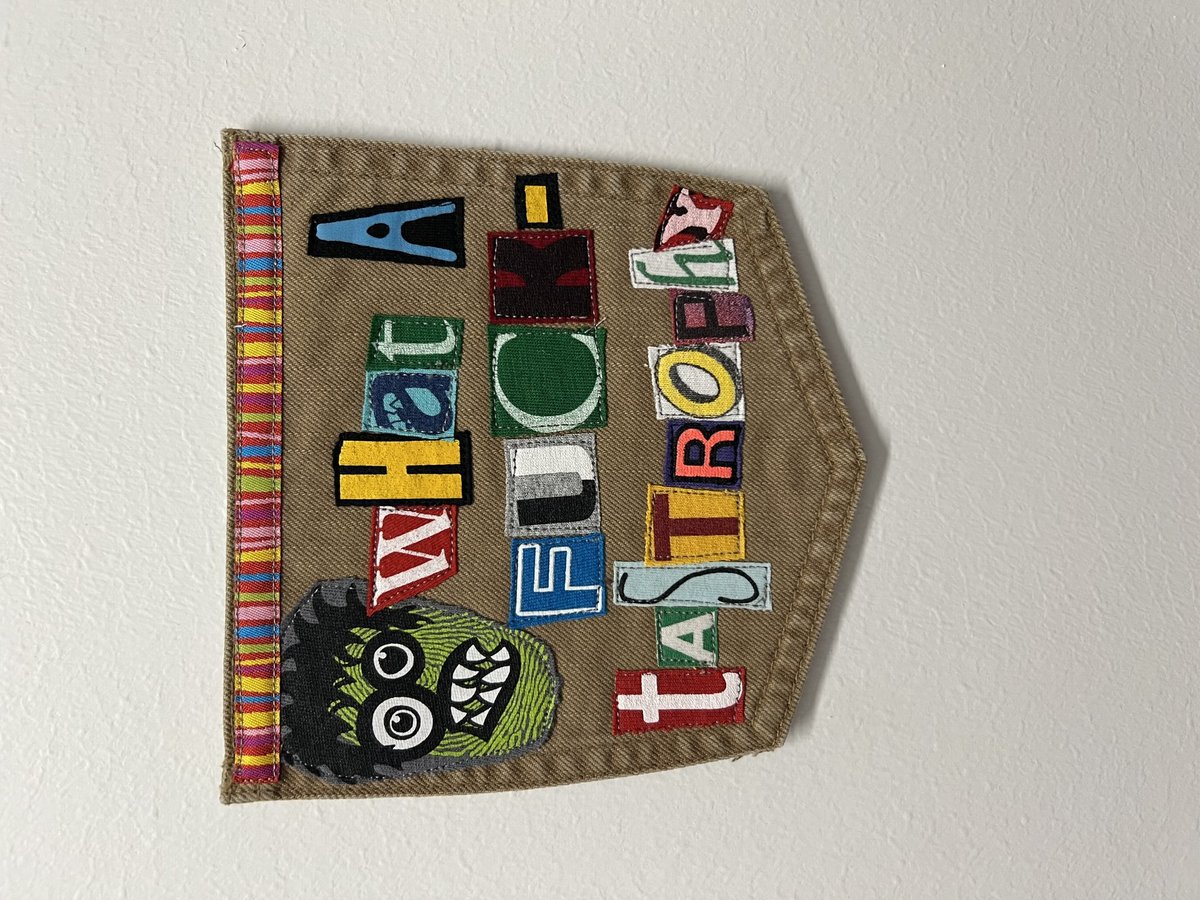 F*cktastrophy collage patch