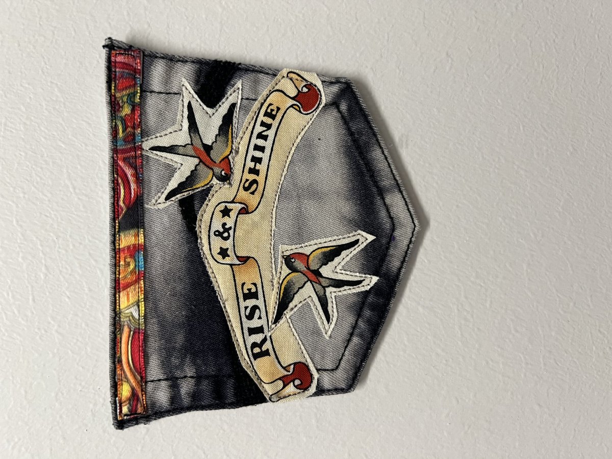 Rise and shine collage patch