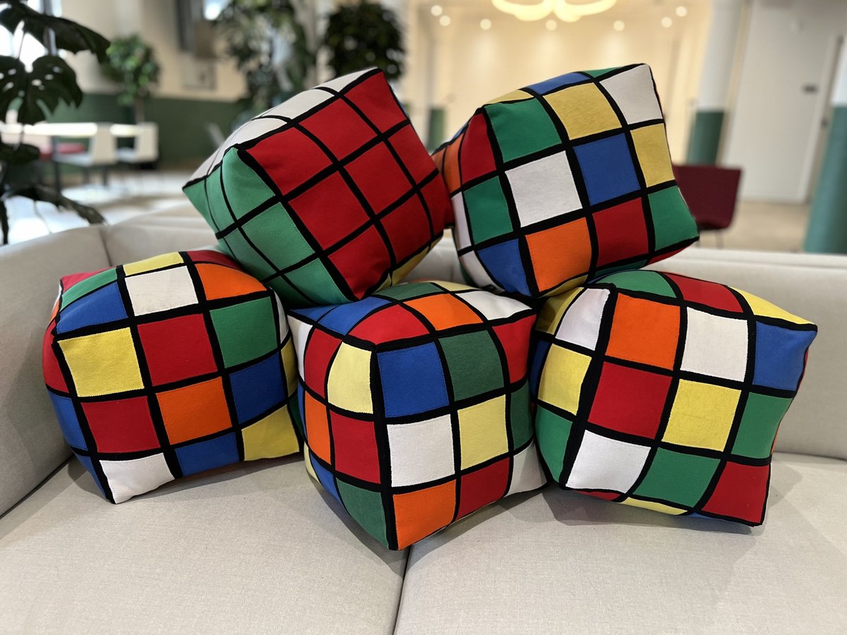 Rubik pillow mixed up version 