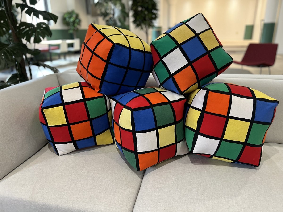 Rubik pillow mixed up version 
