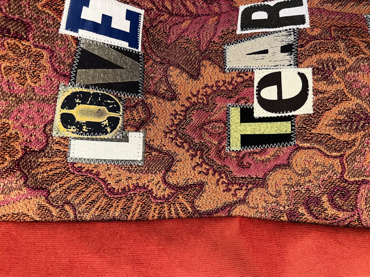 Love will tear us apart ransom note market bag