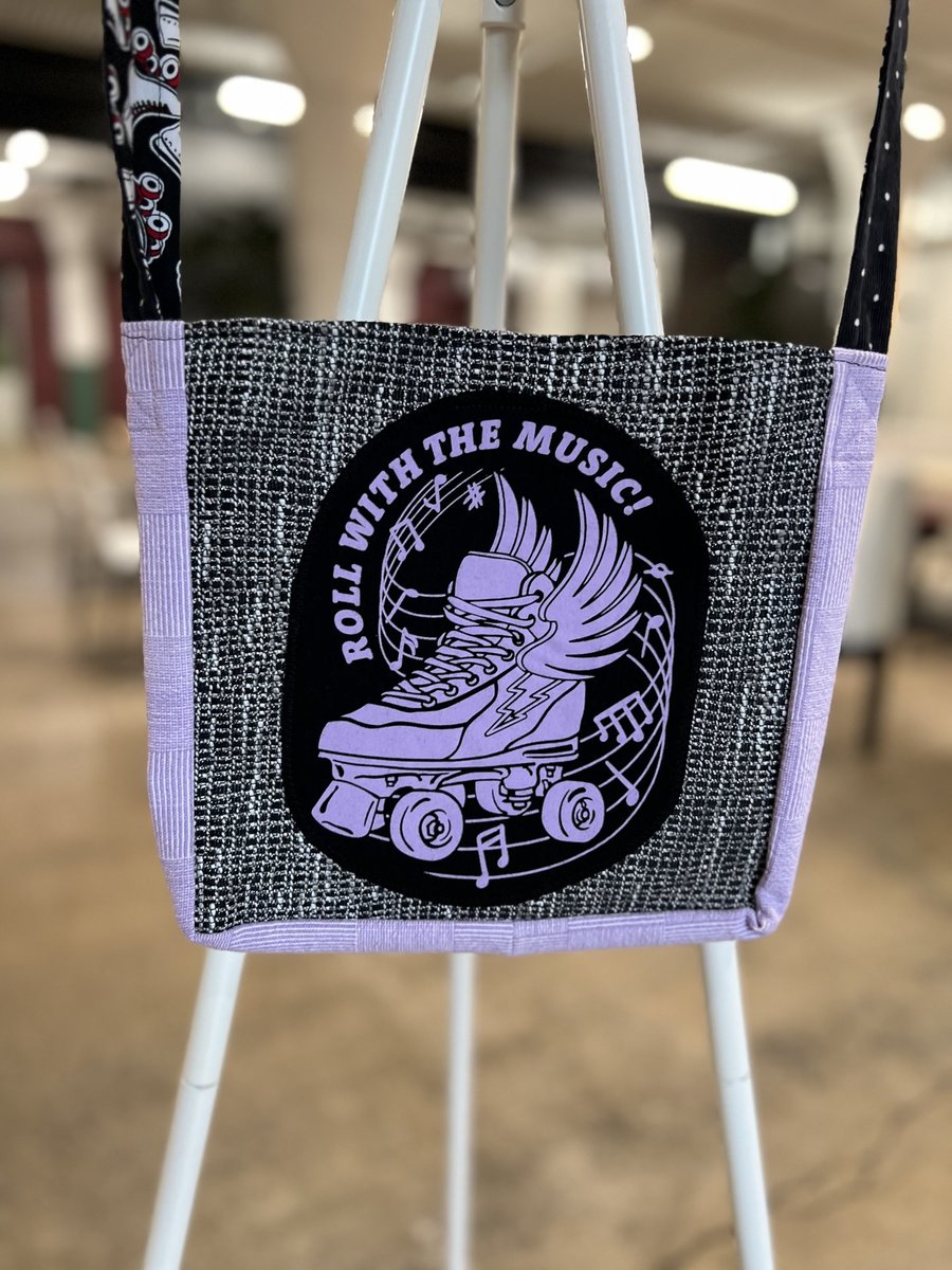 Roll with the music tshirt crossbody bag