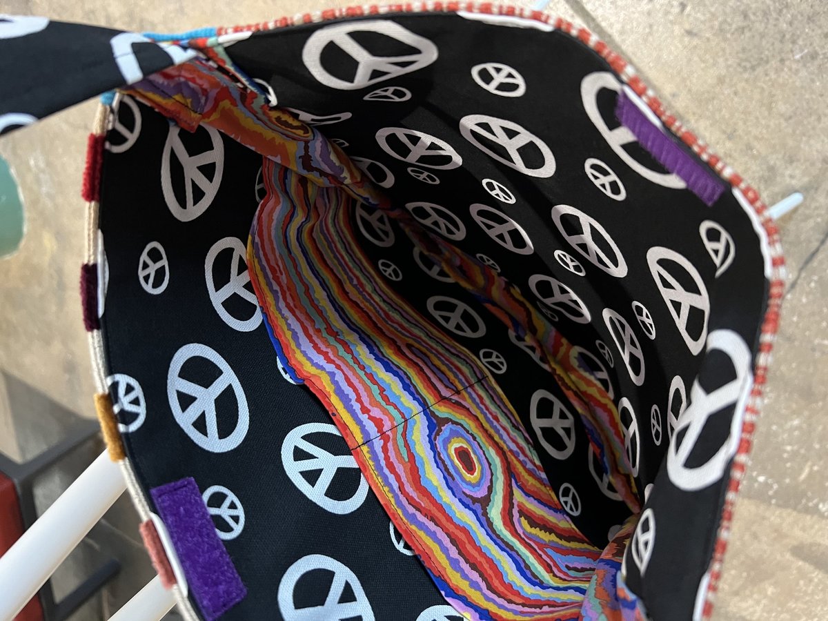 Peace Tshirt crossbody bag