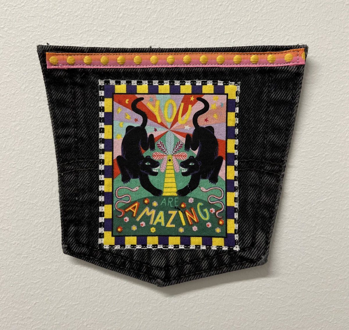 Amazing art collage patch