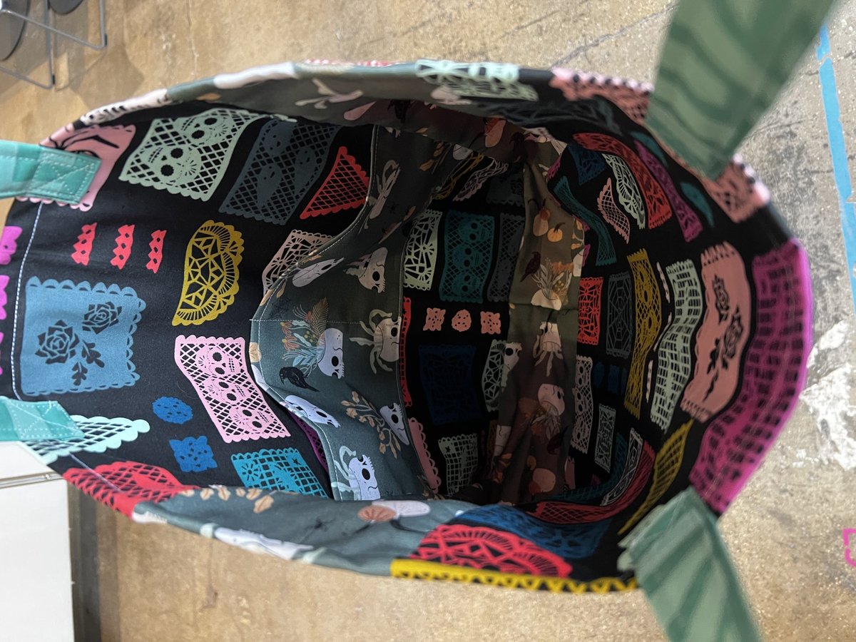 Riot Fest skeleton tshirt market bag