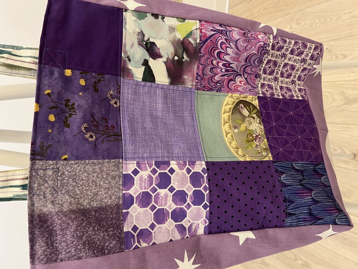 Grape purple scrap market bag