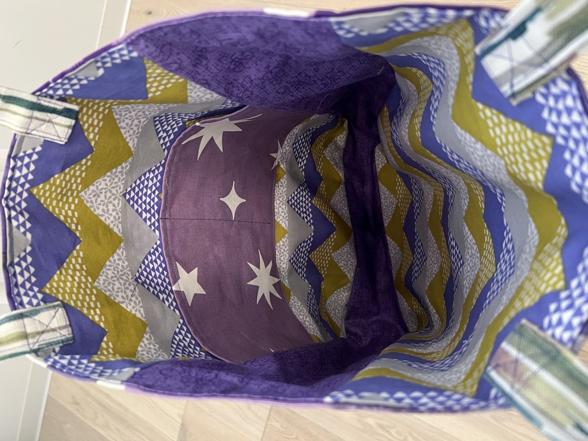 Grape purple scrap market bag