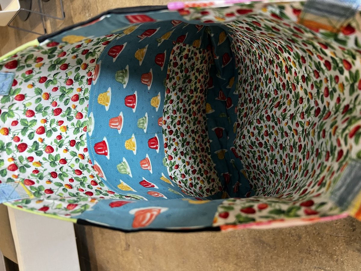 Food fabric selvedge market bag