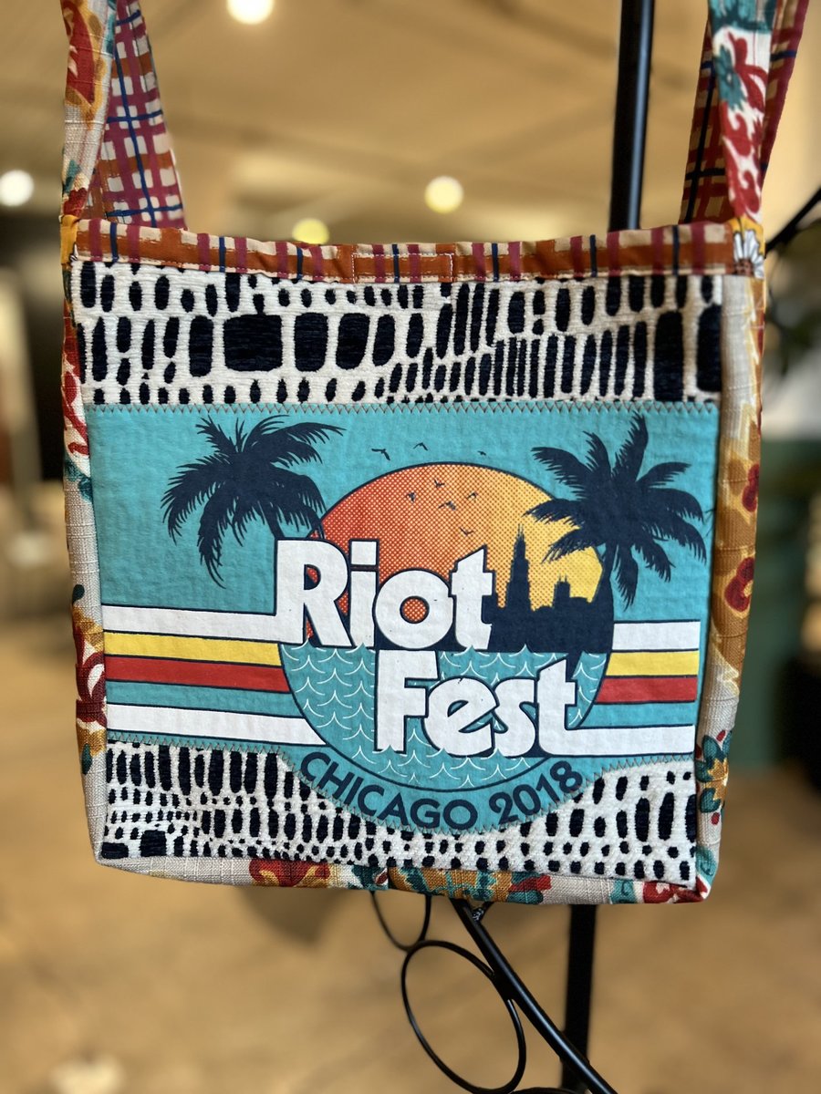 Riot Fest tshirt crossbody bag tropical