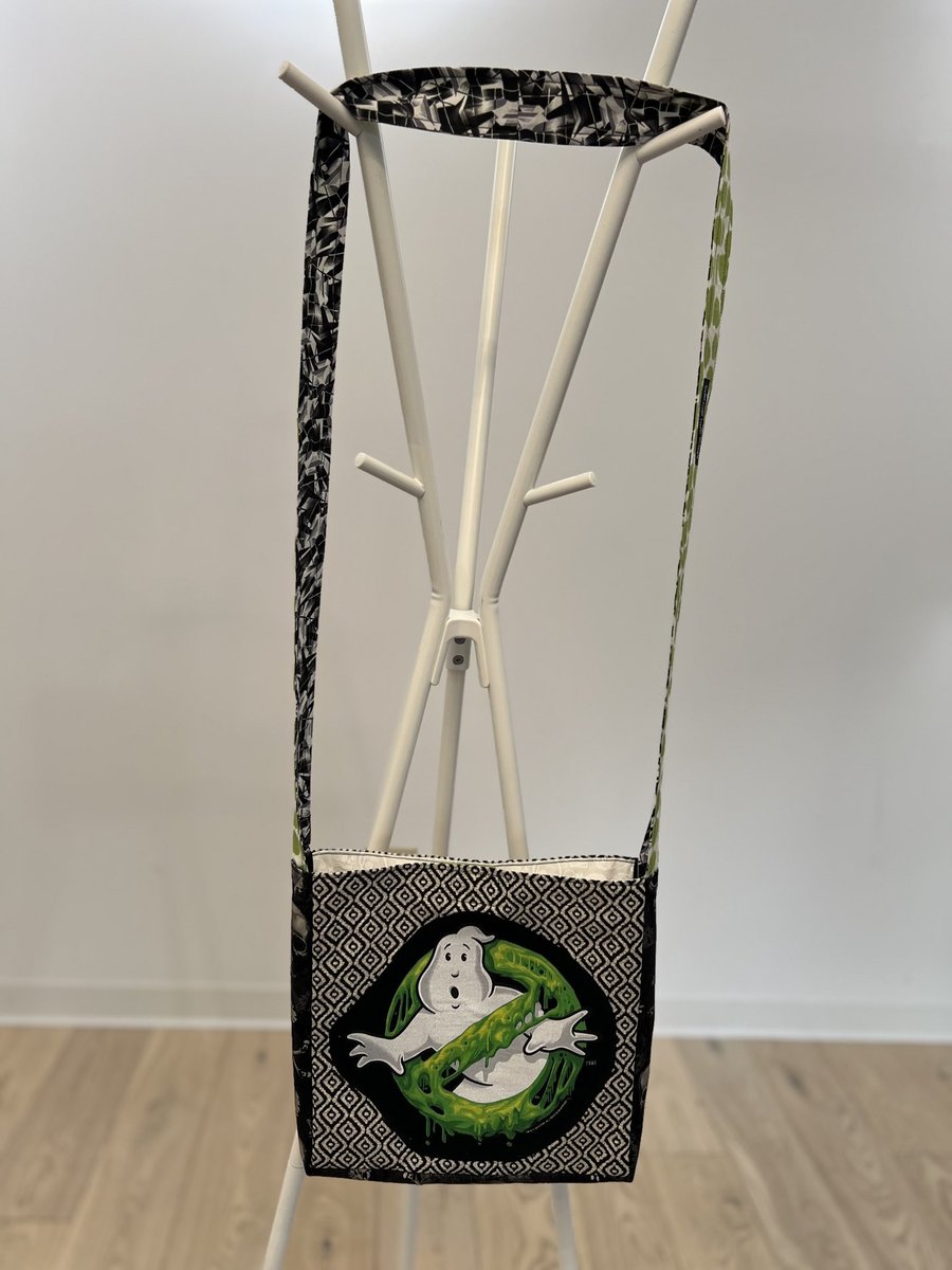 Ghostbusters green slime tshirt crossbody bag 