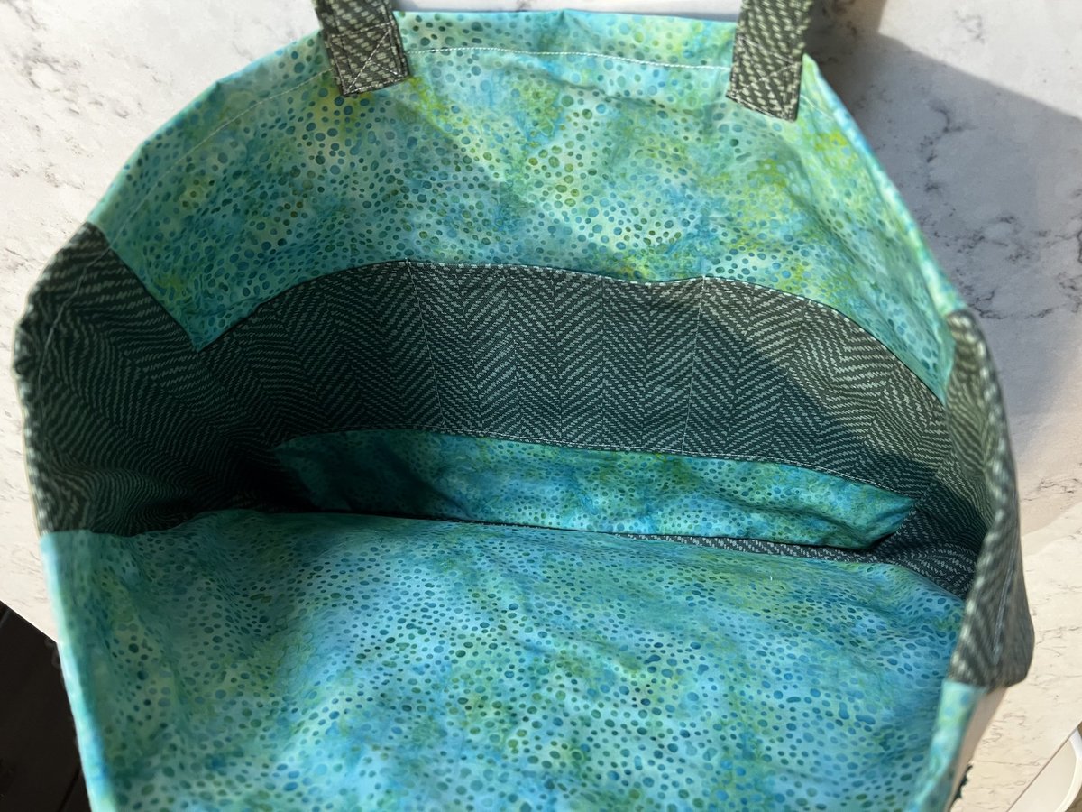 Lollapalooza tshirt market bag turquoise 