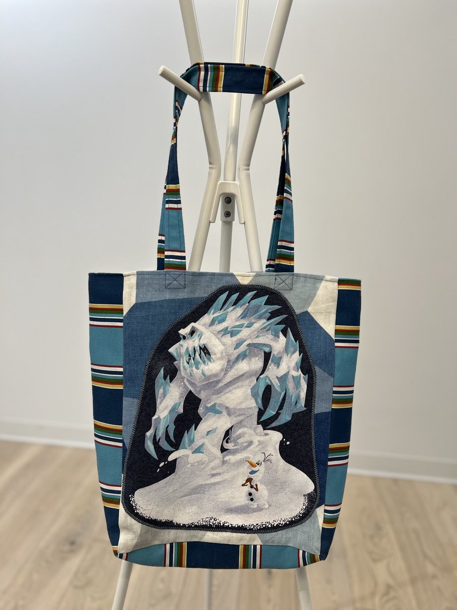 Olaf Frozen tshirt market bag