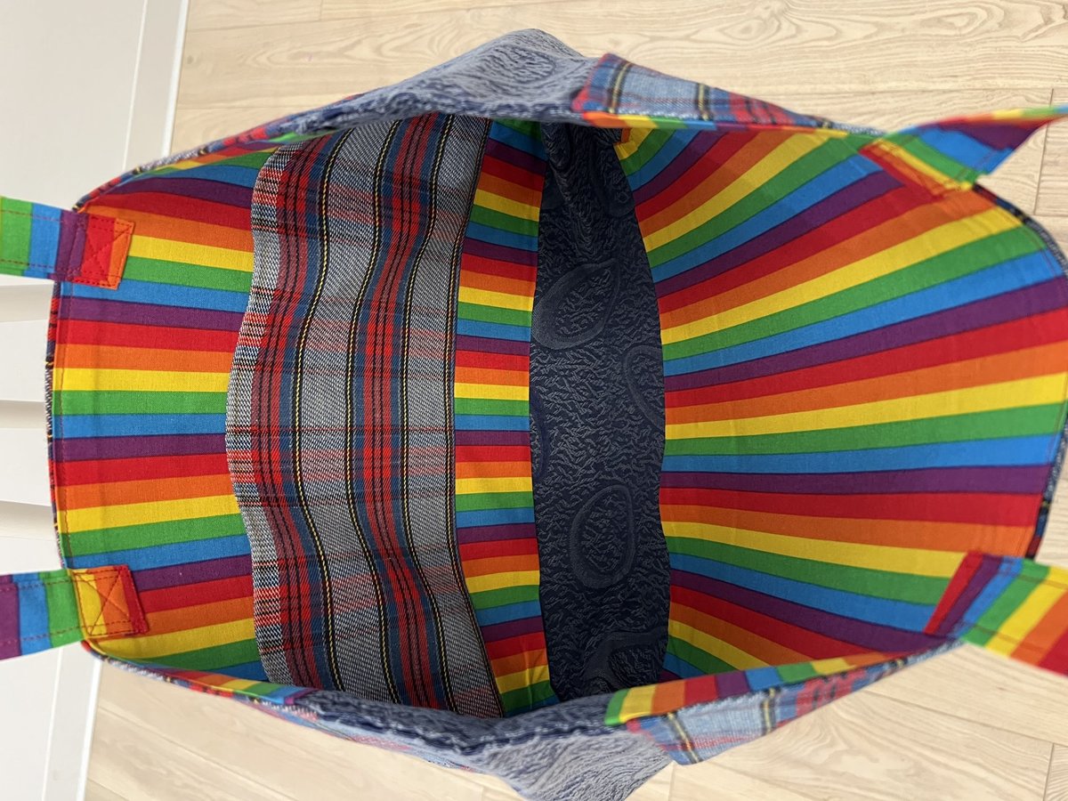 Scotland rainbow tshirt market bag