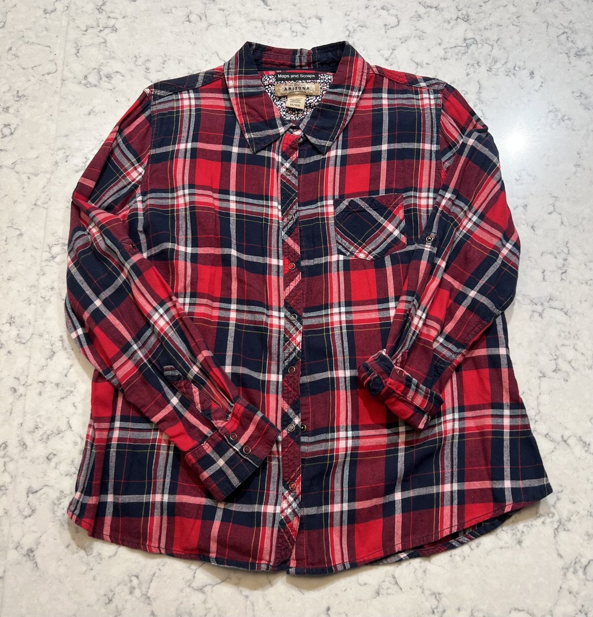 Git er done women’s altered flannel womens 1X