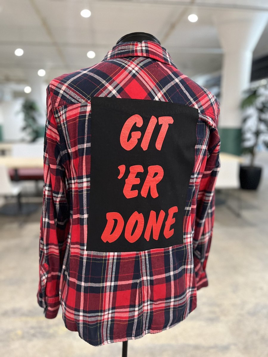 Git er done women’s altered flannel womens 1X