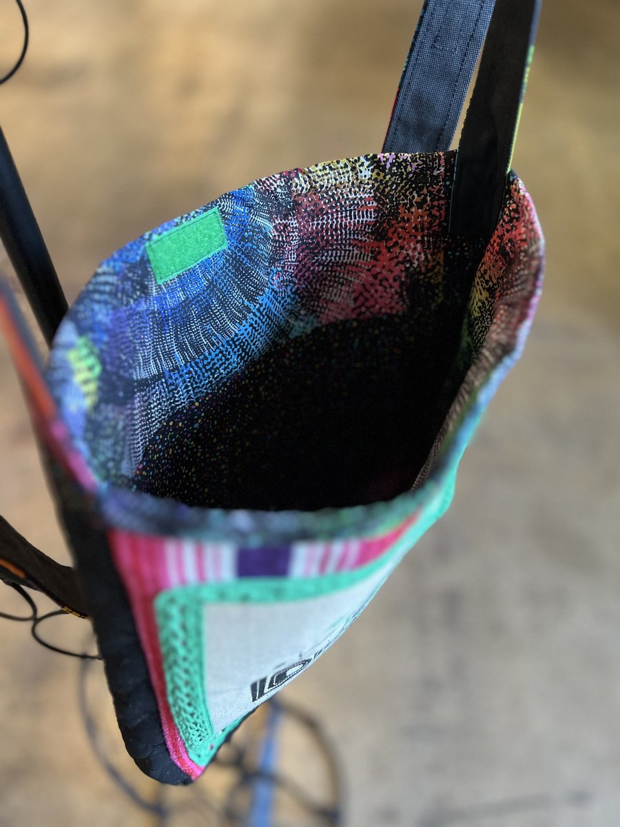 Lollapalooza crossbody bag green upcycled 