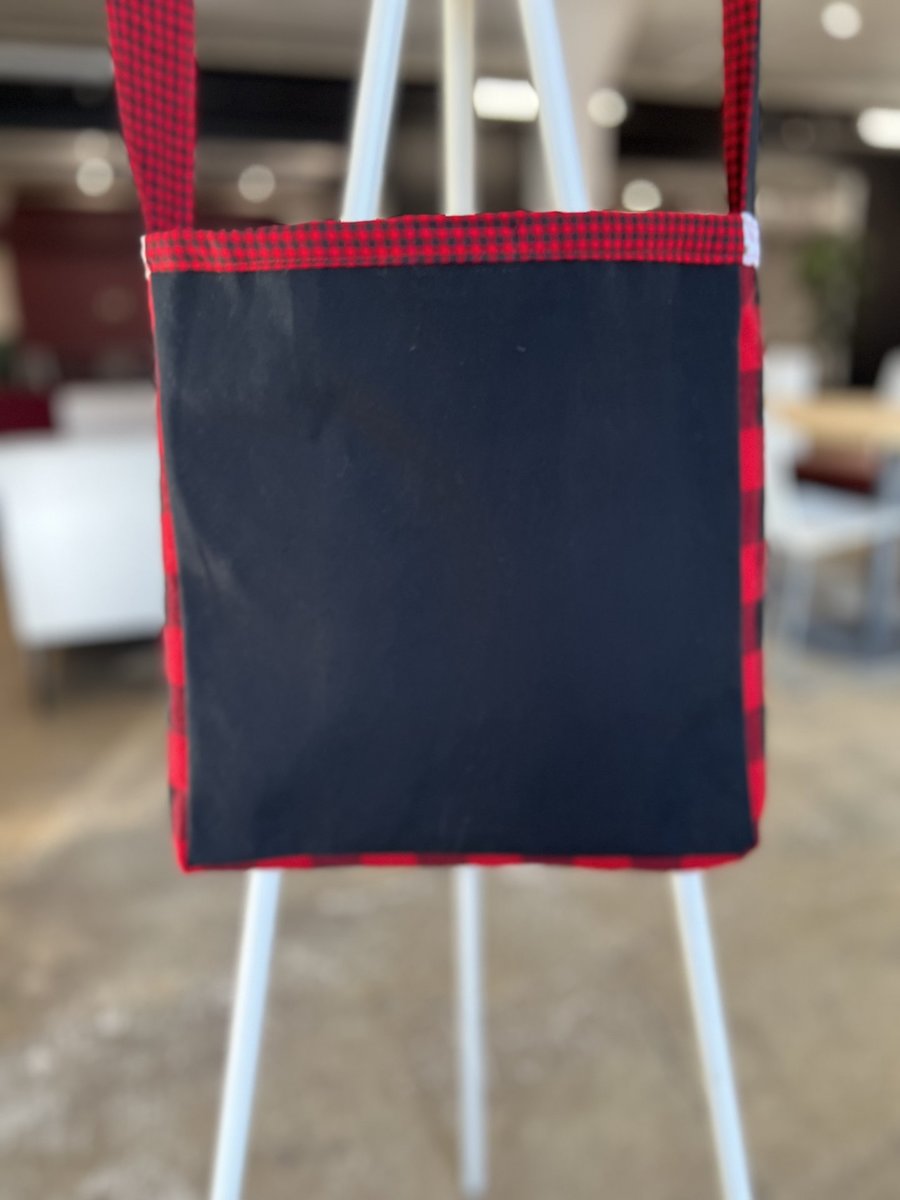 Christmas Story tshirt crossbody bag red plaid