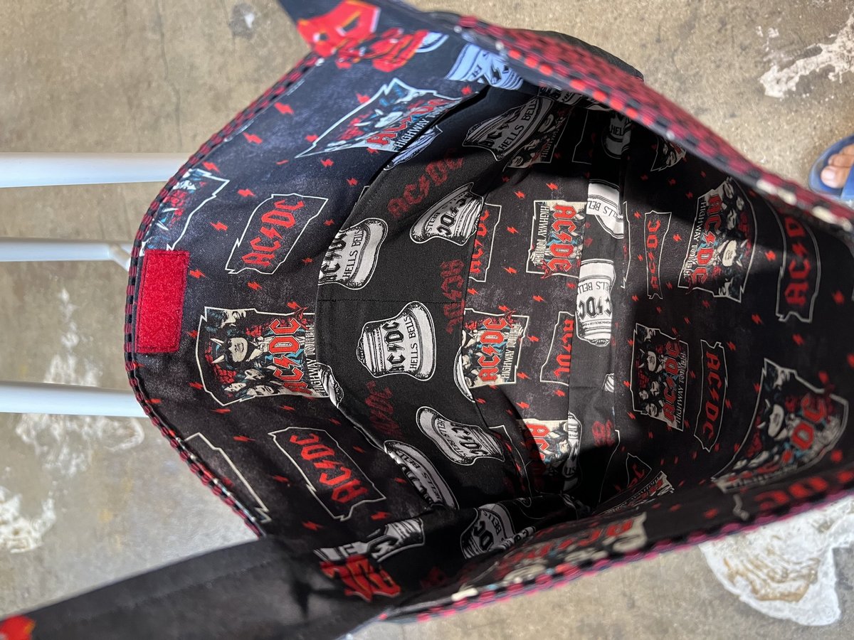 ACDC tshirt crossbody bag 