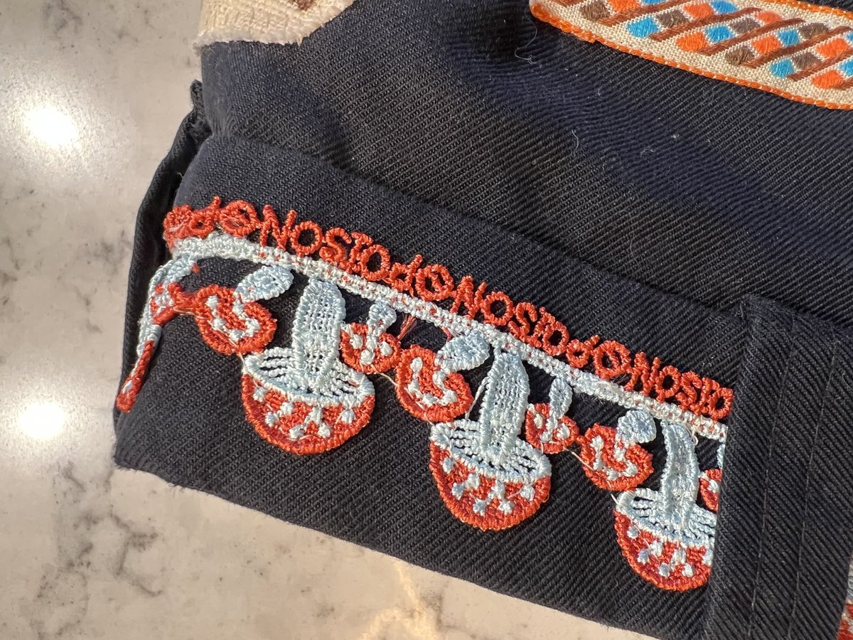 Resist patchwork collage pants