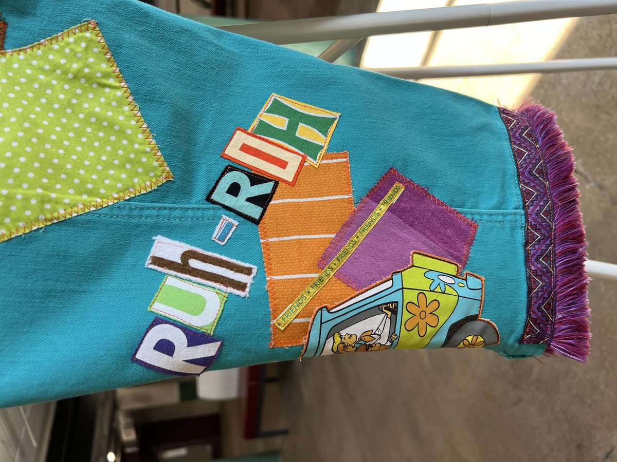 Scooby Doo tshirt patchwork upcycled crop pants