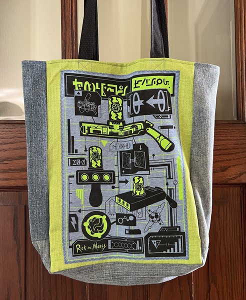 Rick and Morty tshirt market bag