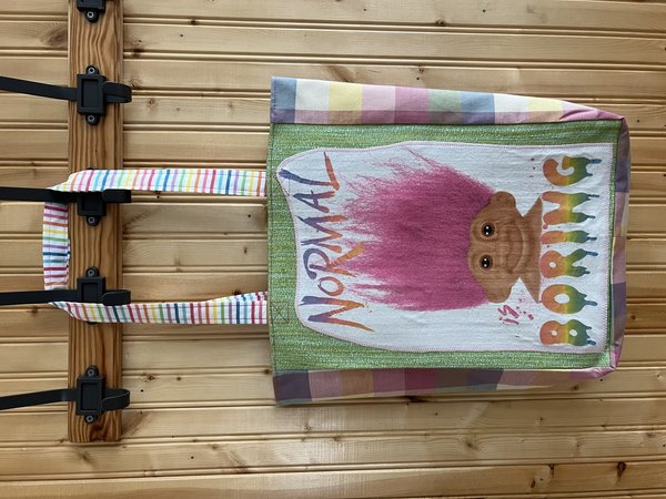 Trolls Normal is Boring tshirt market bag 