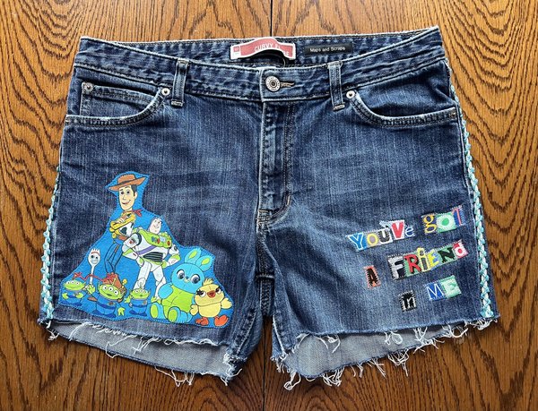 Toy Story altered shorts size womens 12