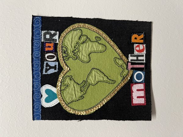 Love Mother Earth original collage patch 